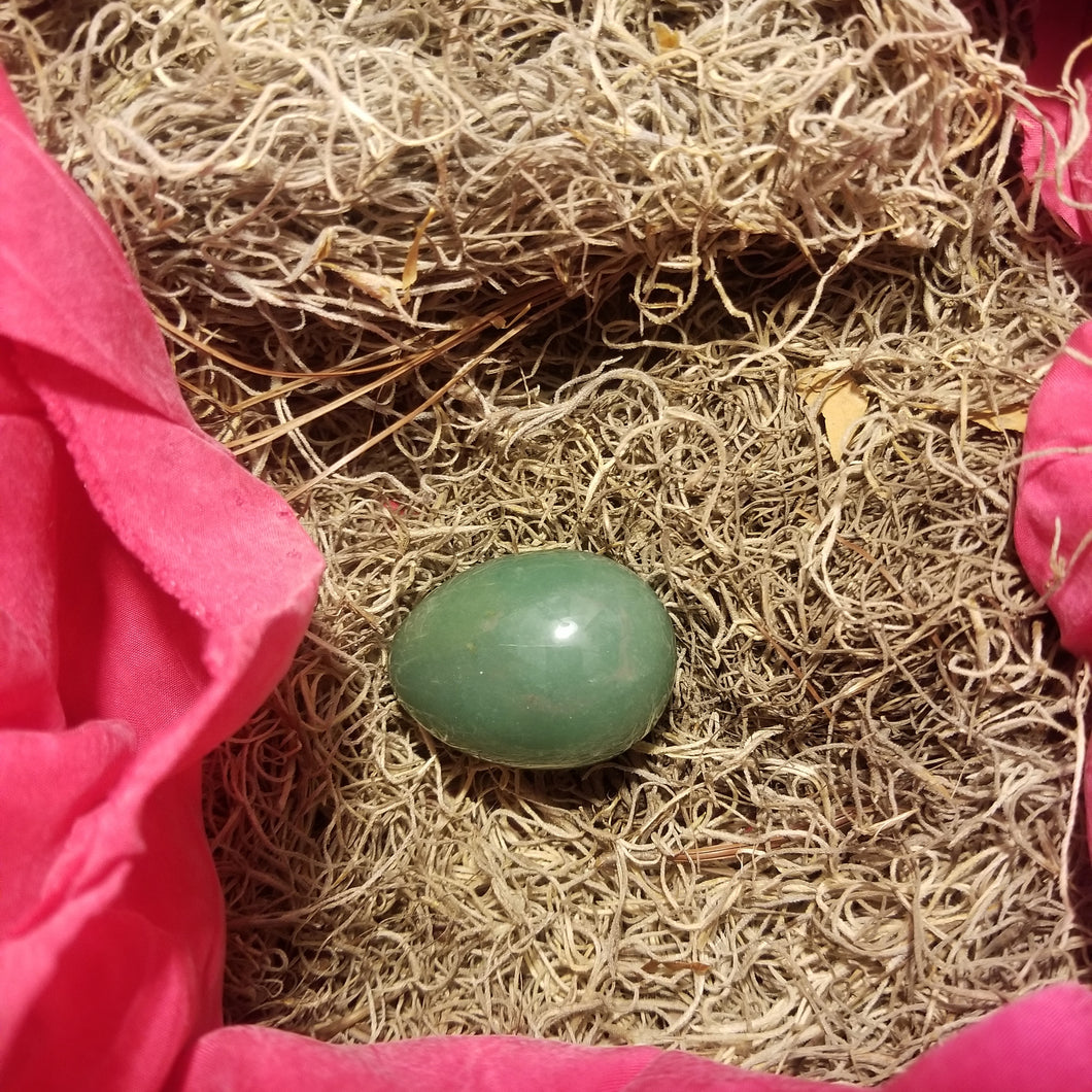 Green Aventurine Drilled Yoni Egg